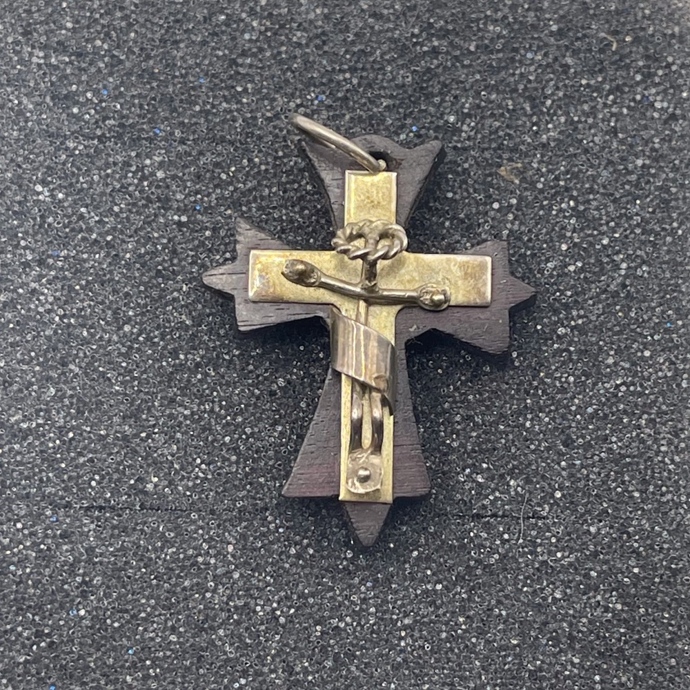 Wooden & Silver Cross